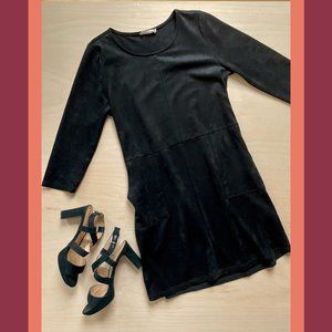 Black Suede Altar'd State Shift Dress